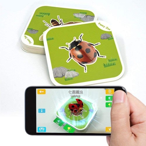 لعبة تفاعلية للأطفال بصور ثلاثية الابعاد PUZZLE 3D VISION AR CARD Fancy Zoo